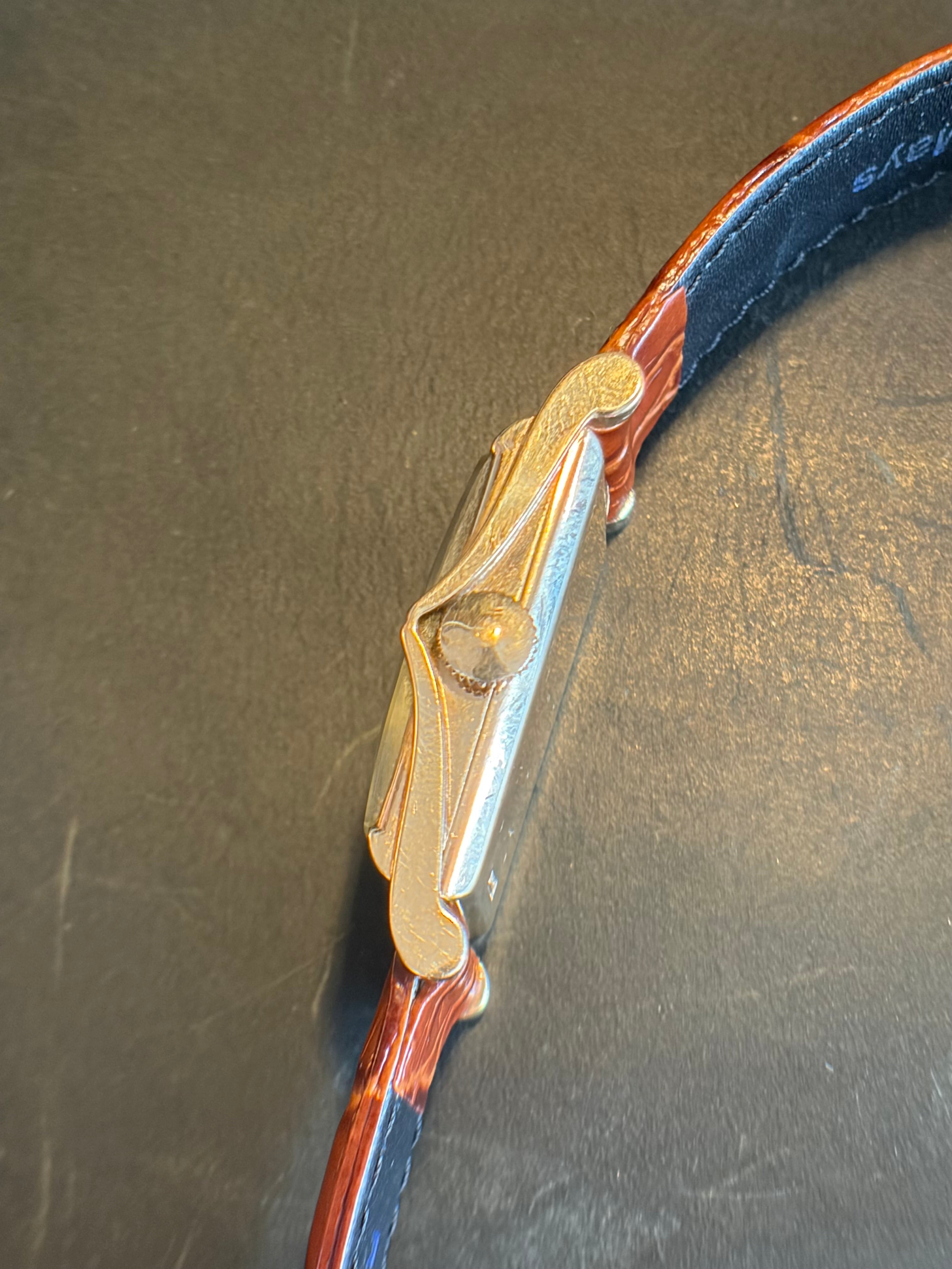 Longines 14K Gold Tank Beautiful Lugs c.1940s