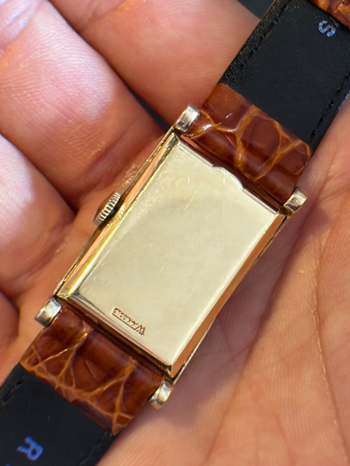 Longines 14K Gold Tank Beautiful Lugs c.1940s