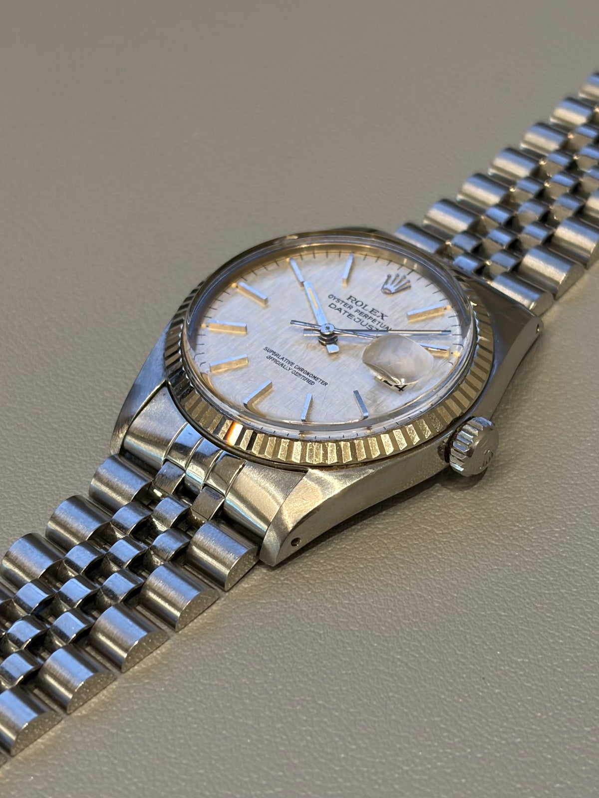 Rolex Datejust ref 16014 Linen Dial