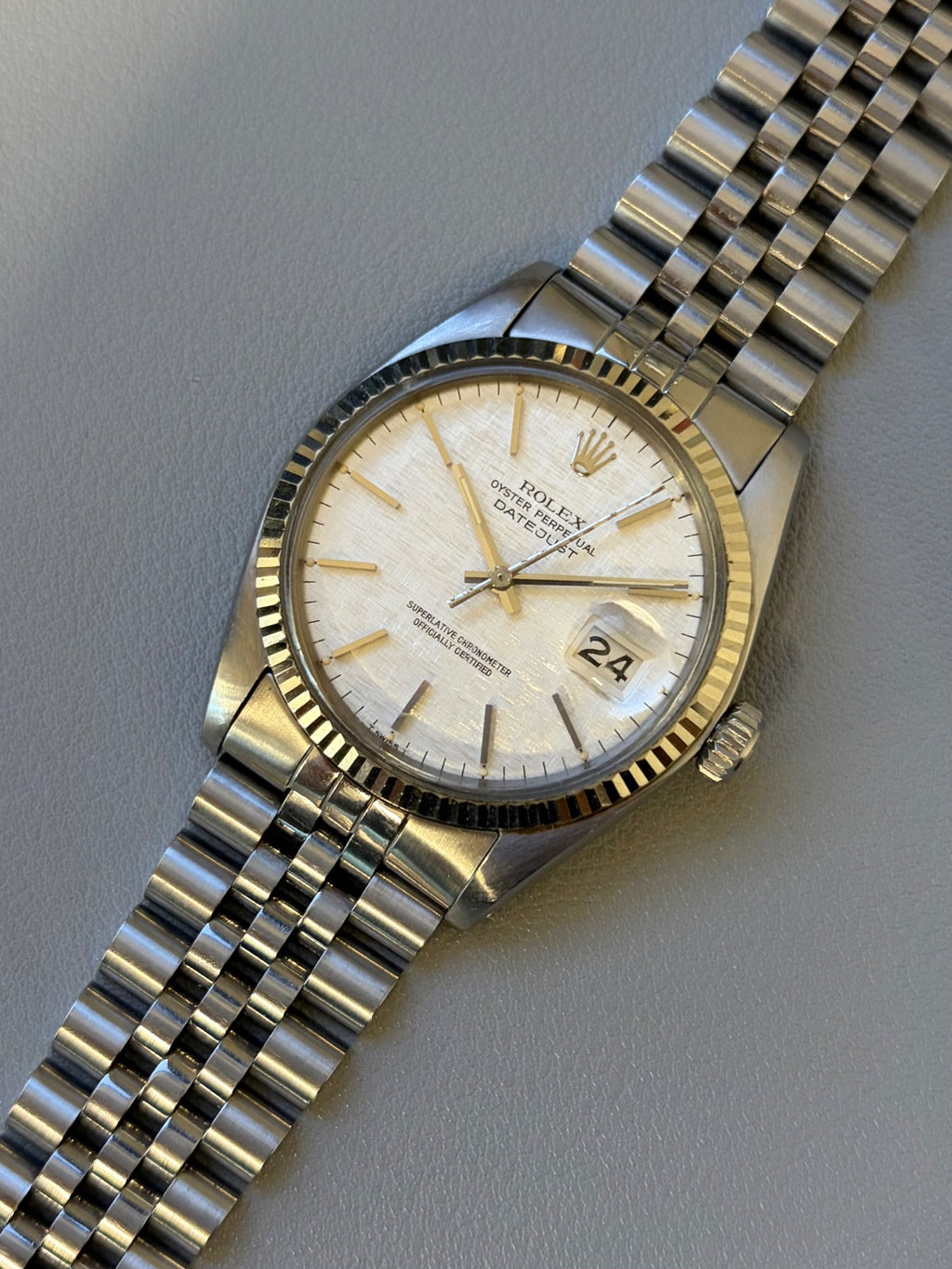 Rolex Datejust ref 16014 Linen Dial