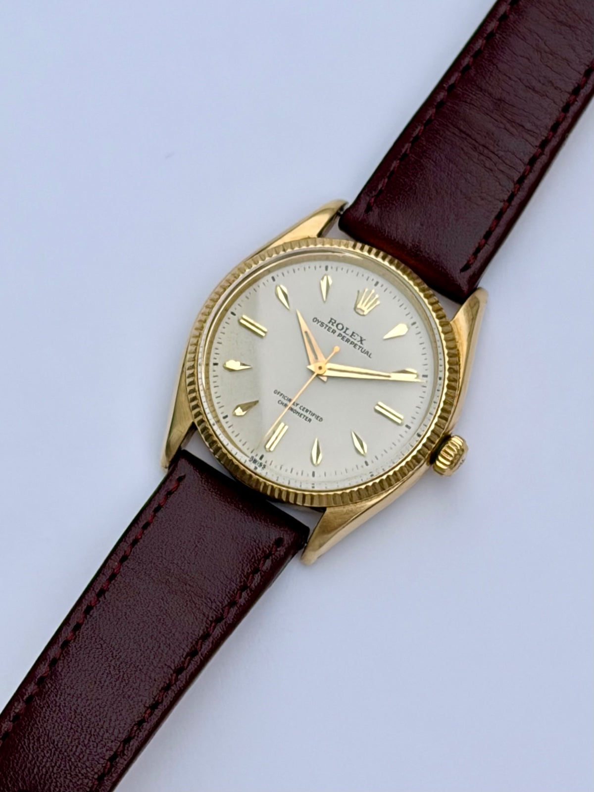 Rolex Oyster Perpetual Ref 6567 14K Yellow Gold