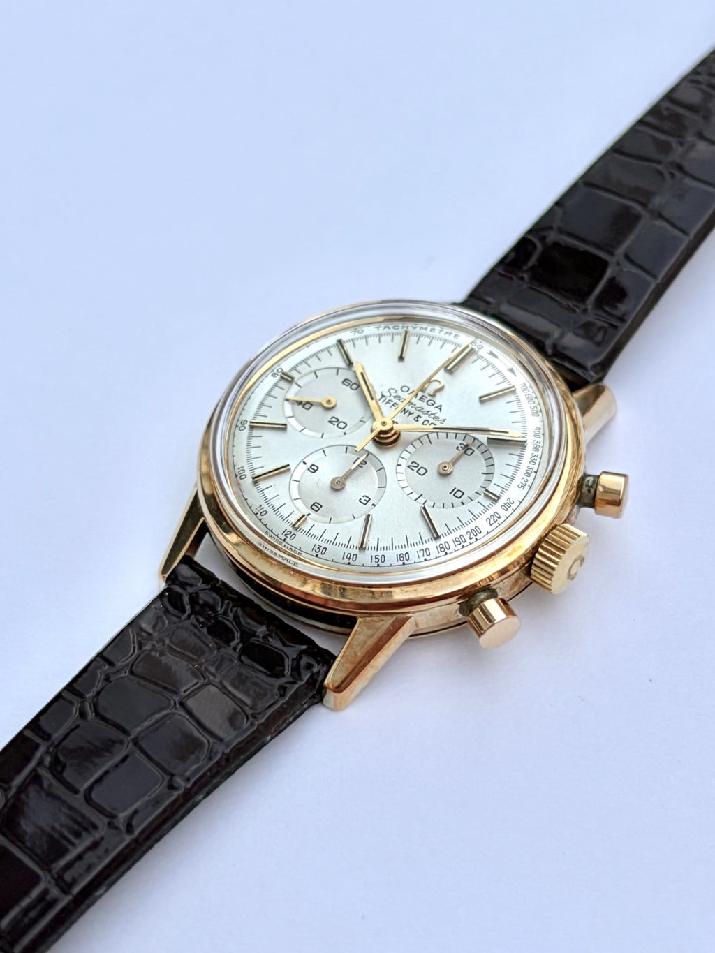 Omega Seamaster 14k Gold Chronograph