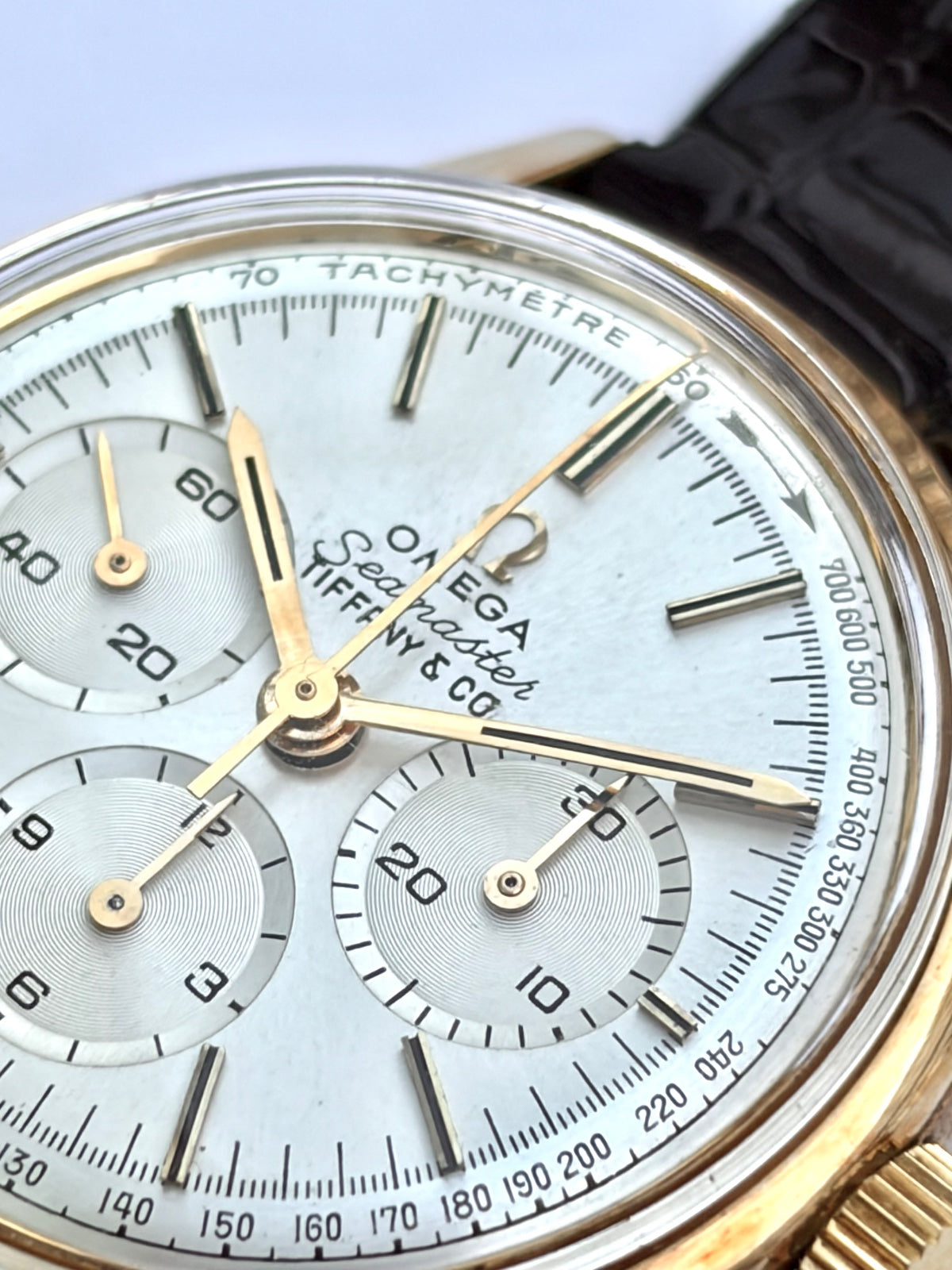 Omega Seamaster 14k Gold Chronograph